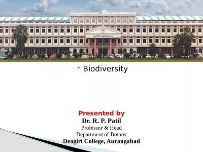 Biodiversity Presented by