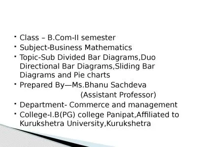 Class –  B.Com -II semester
