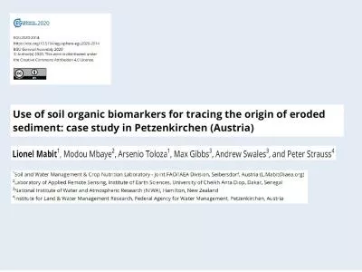 Reducing soil erosion and sedimentation-related