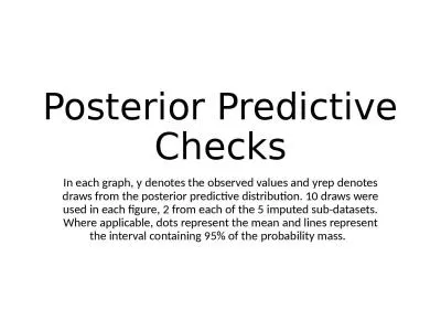 Posterior Predictive Checks