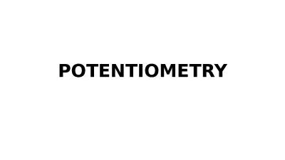 POTENTIOMETRY   Electrochemical