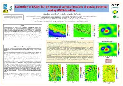 Evaluation of EIGEN-6C4 by means of various functions of gravity potential,