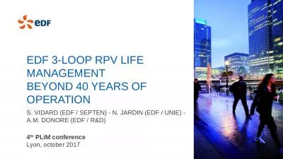 EDF  3-loop RPV life management beyond 40 years of operation