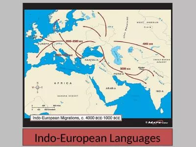 Indo-European Languages Languages are often related.