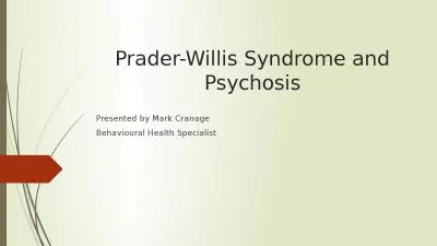 Prader-Willis Syndrome and Psychosis