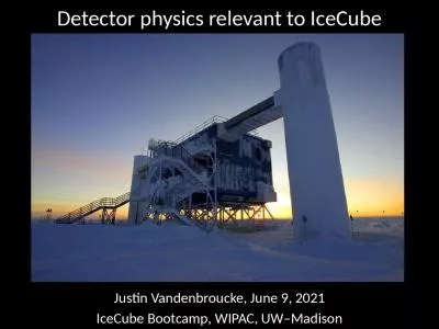 Detector physics relevant to