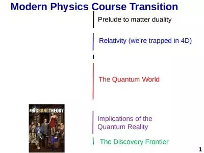 Modern Physics Course Transition