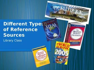 Different Types of Reference Sources