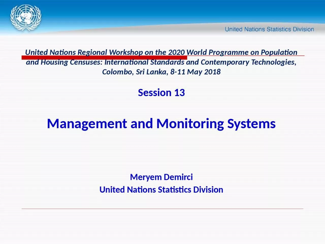 PPT-United Nations Regional Workshop on the 2020 World