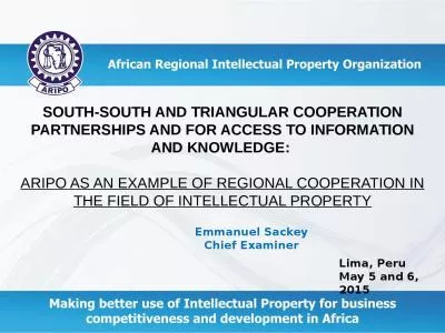 SOUTH-SOUTH AND TRIANGULAR COOPERATION PARTNERSHIPS AND FOR ACCESS TO INFORMATION AND