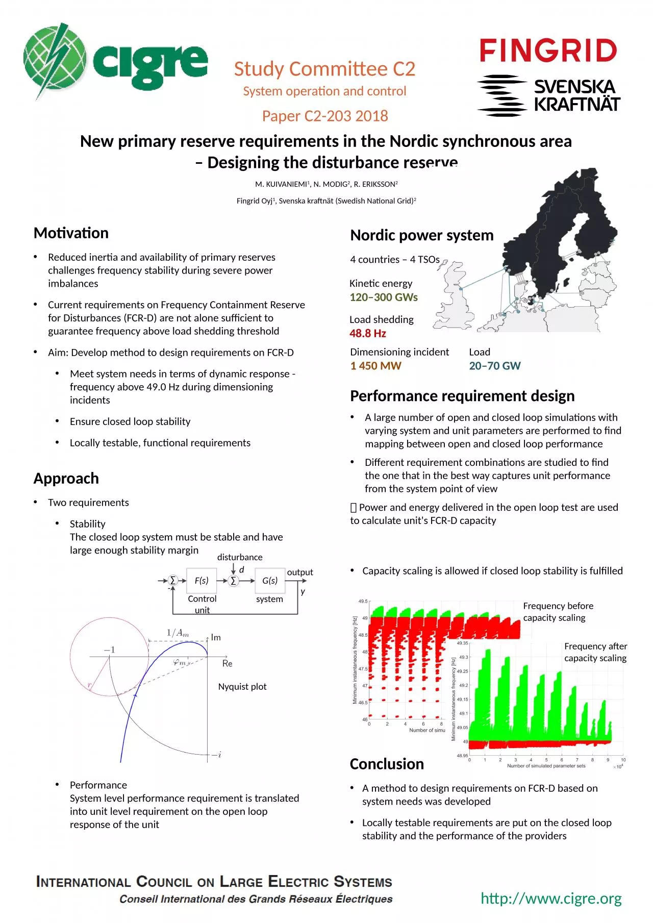 New primary reserve requirements in the Nordic synchronous area – Designing the disturbance