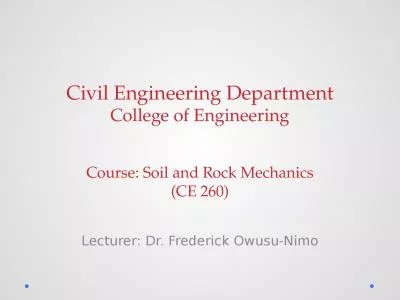 Civil Engineering Department