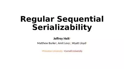 Regular Sequential Serializability