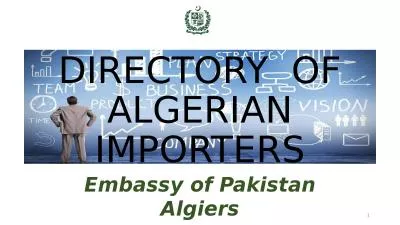 DIRECTORY  OF ALGERIAN  IMPORTERS