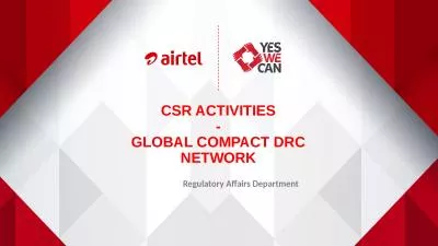 CSR ACTIVITIES - GLOBAL COMPACT DRC NETWORK