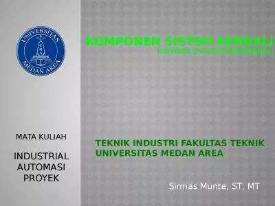 KOMPONEN SISTEM KENDALI (CONTROL SYSTEM COMPONENTS)