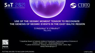 USE OF THE SEISMIC MOMENT TENSOR TO RECOGNIZE