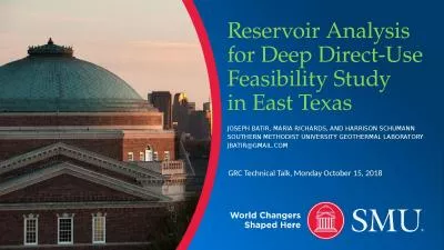 Reservoir Analysis for Deep Direct