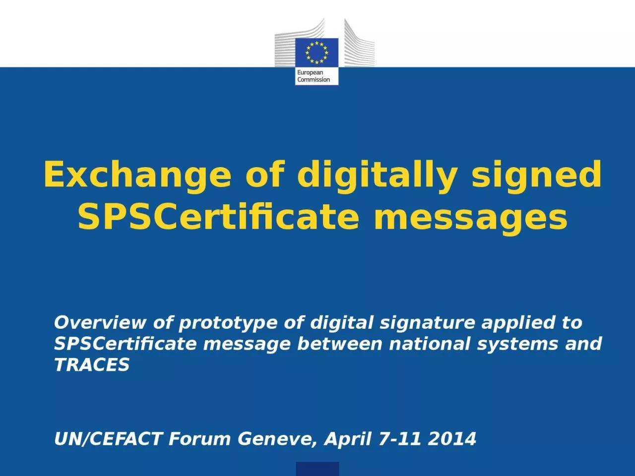 PPT-Exchange of digitally