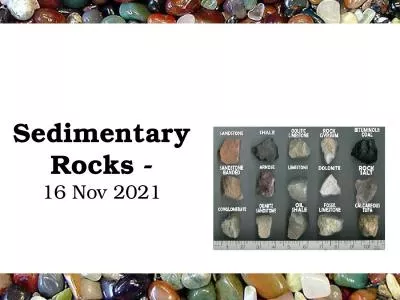 Sedimentary Rocks - 16 Nov 2021