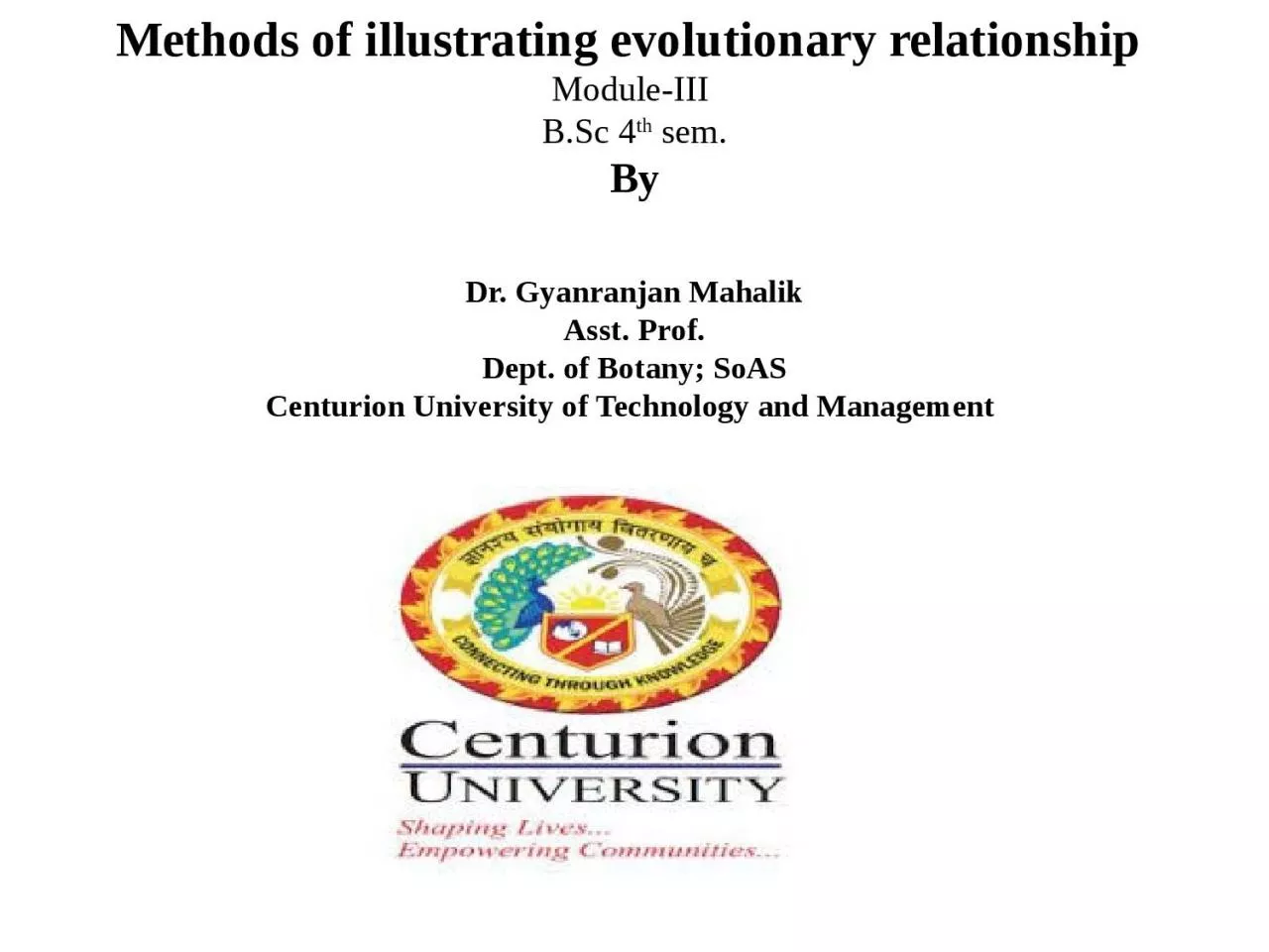 Methods of illustrating evolutionary relationship