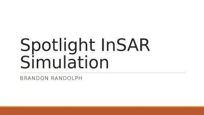 Spotlight  InSAR  Simulation