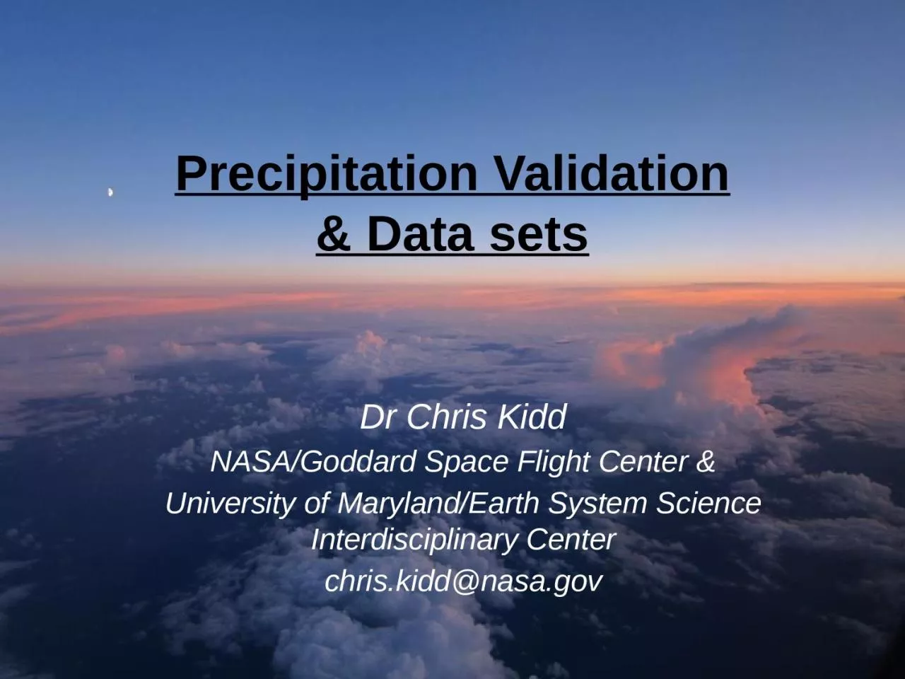 PPT-Precipitation Validation