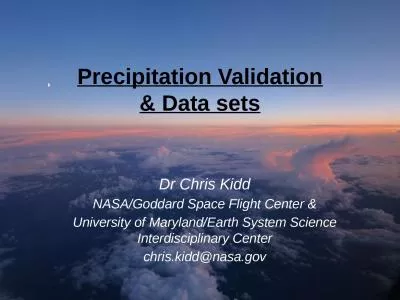 Precipitation Validation