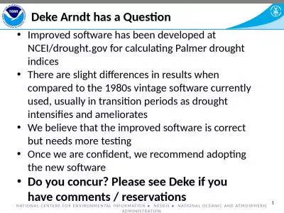 Deke Arndt has a Question