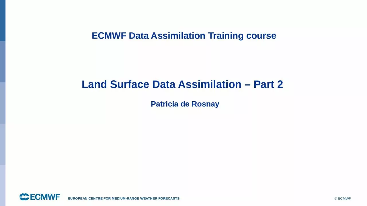 PPT-ECMWF Data Assimilation Training course