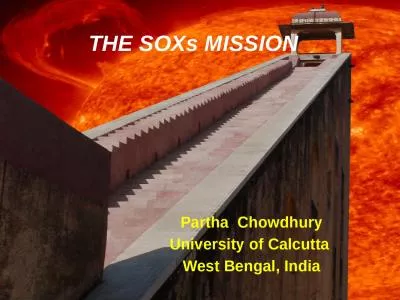THE SOXs  MISSION Partha