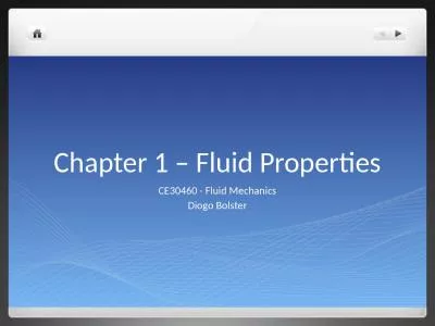 Chapter 1 – Fluid Properties