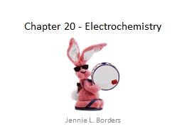 Chapter 20 - Electrochemistry