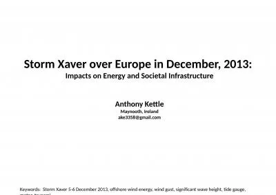 Storm  Xaver  over Europe in December, 2013: