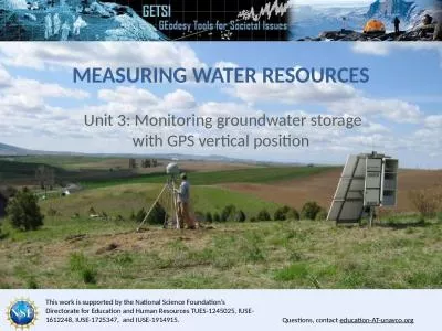 Measuring Water Resources