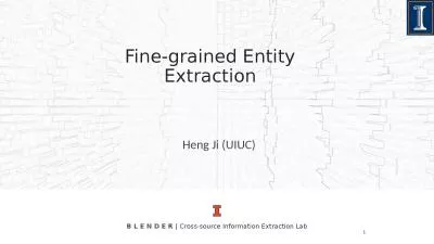 Fine-grained Entity Extraction