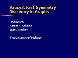 Saucy3: Fast Symmetry Discovery in Graphs