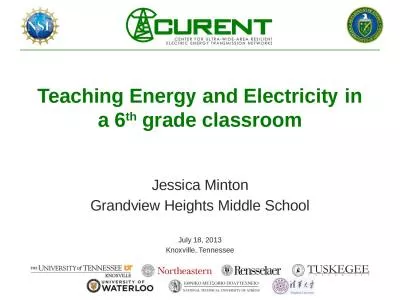 Teaching Energy and Electricity in a 6