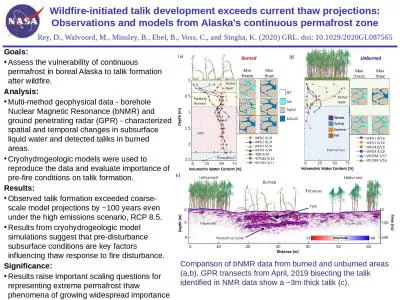 Wildfire-initiated talik development exceeds current thaw projections: Observations and