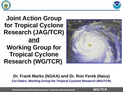 Joint Action Group for Tropical Cyclone Research (JAG/TCR)
