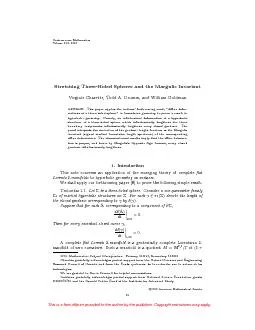 ContemporaryMathematicsStretchingThree-HoledSpheresandtheMargulisInvar
