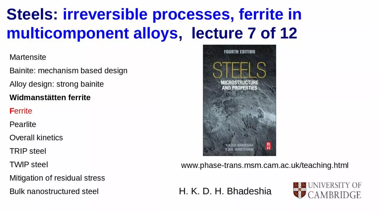 PPT-Martensite Bainite: mechanism based design