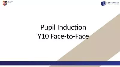 Pupil Induction Y10 Face-to-Face