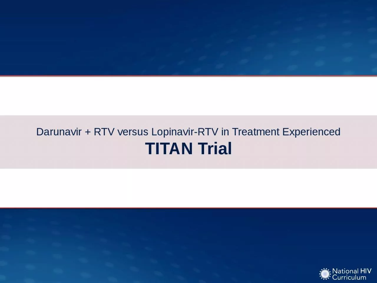 PPT-Darunavir + RTV versus