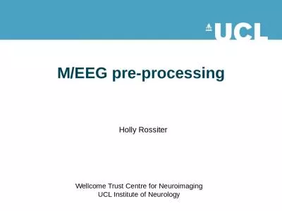 M/EEG pre-processing Holly Rossiter