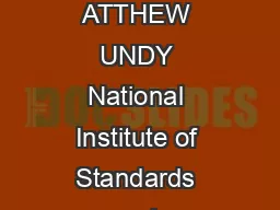 Characterization of Candle Flames NTHONY AMINS AND ATTHEW UNDY National Institute of Standards