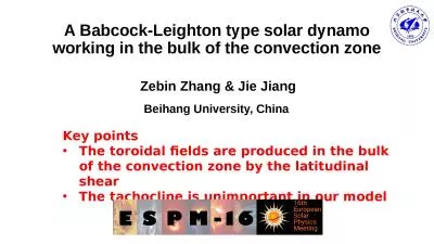 A Babcock-Leighton type solar dynamo working in the bulk of the convection zone