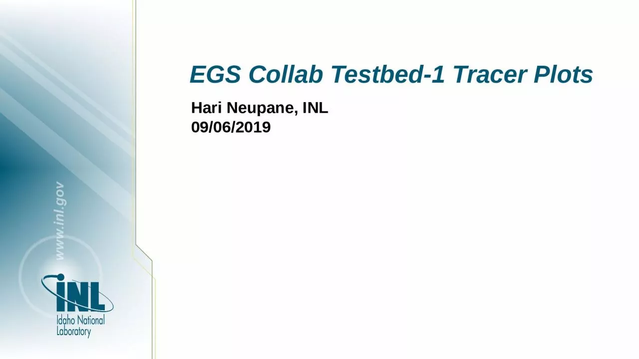 EGS Collab Testbed-1 Tracer Plots