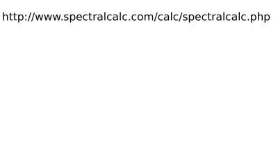 http://www.spectralcalc.com/calc/spectralcalc.php