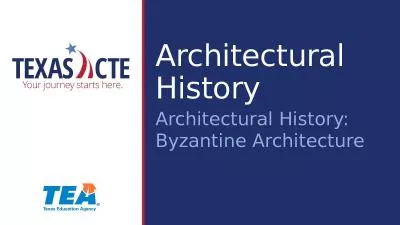 Architectural History  Architectural History: